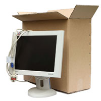 Monitor Removal Box with bubble wrap Packing boxes